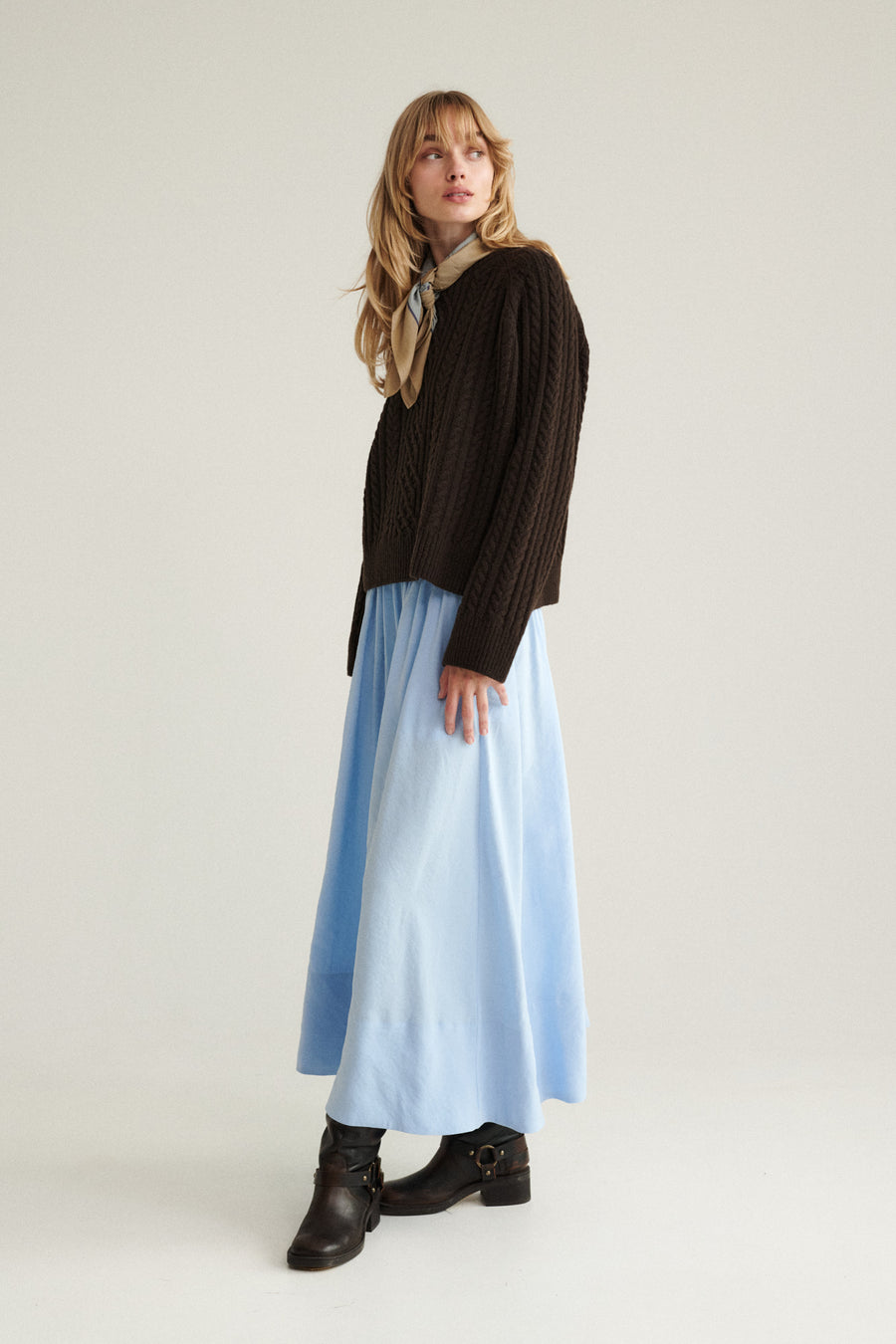Skirt in modal / 07 / 11 / glacier blue