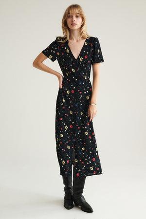 Dress in viscose / 03 / 33 / summer meadow