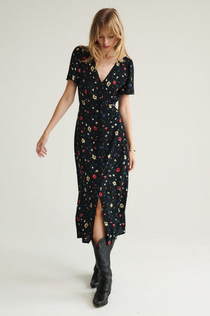 Dress in viscose / 03 / 33 / summer meadow