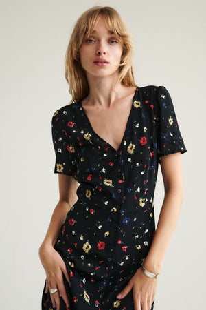 Dress in viscose / 03 / 33 / summer meadow