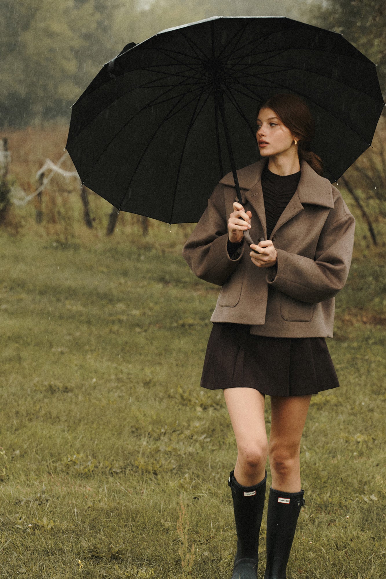 Wool blend jacket / 18 / 12 / mocha coffee