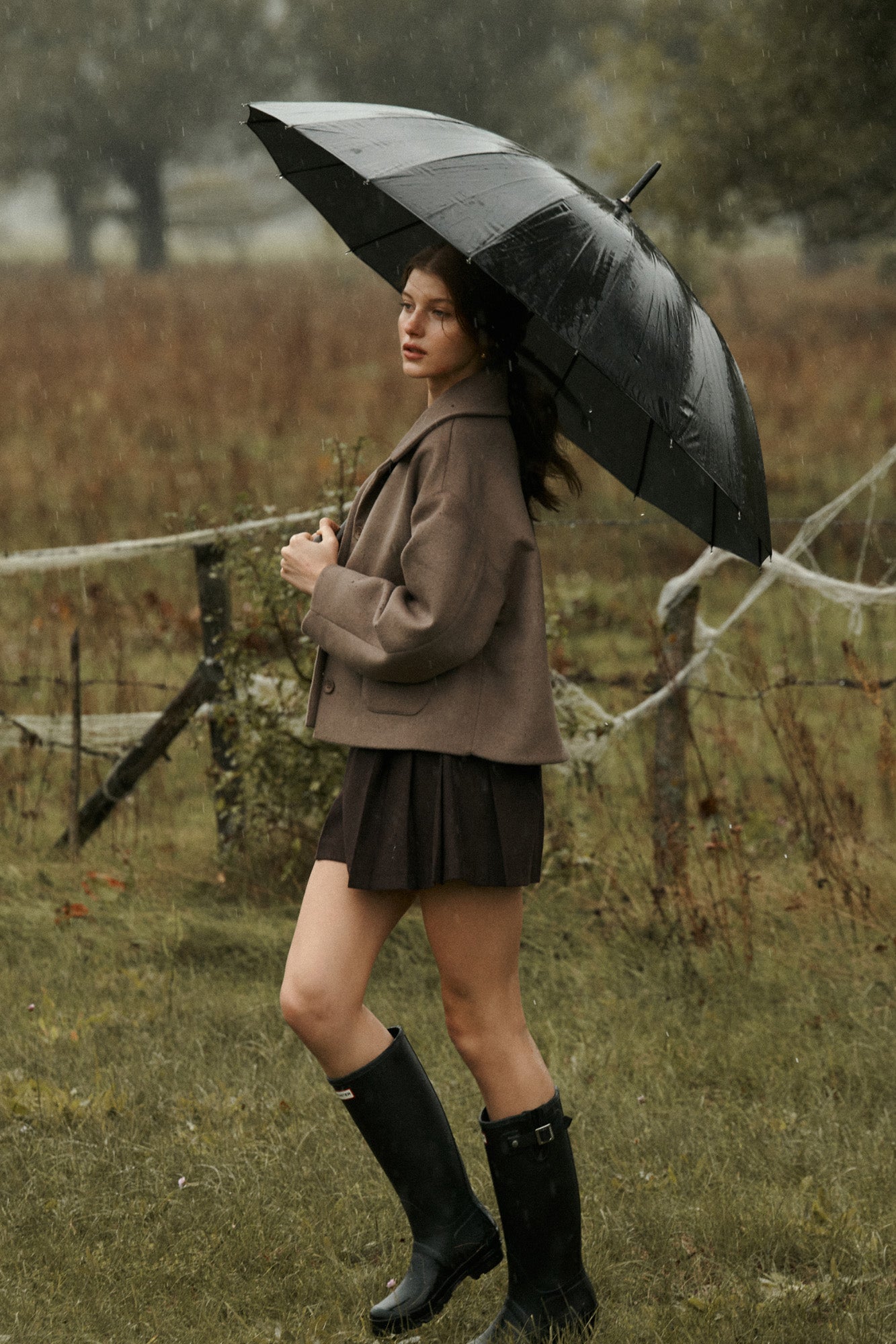 Wool blend jacket / 18 / 12 / mocha coffee