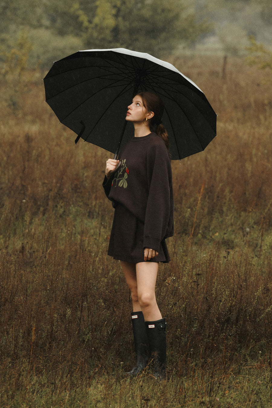 Sweater in organic cotton / 16 / 17 / ebony wood