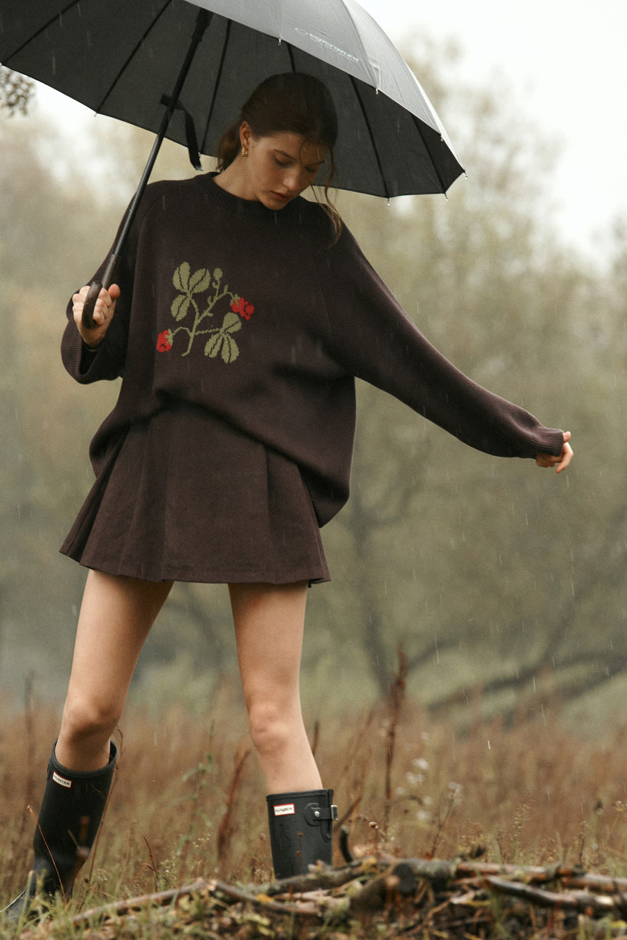 Sweater in organic cotton / 16 / 17 / ebony wood