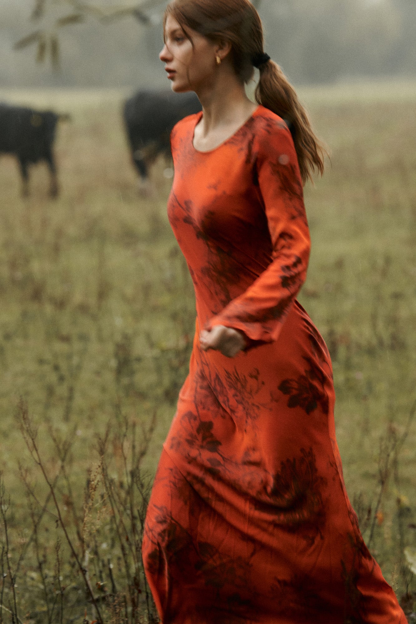 Dress in viscose / 03 / 34 / sunset kiss