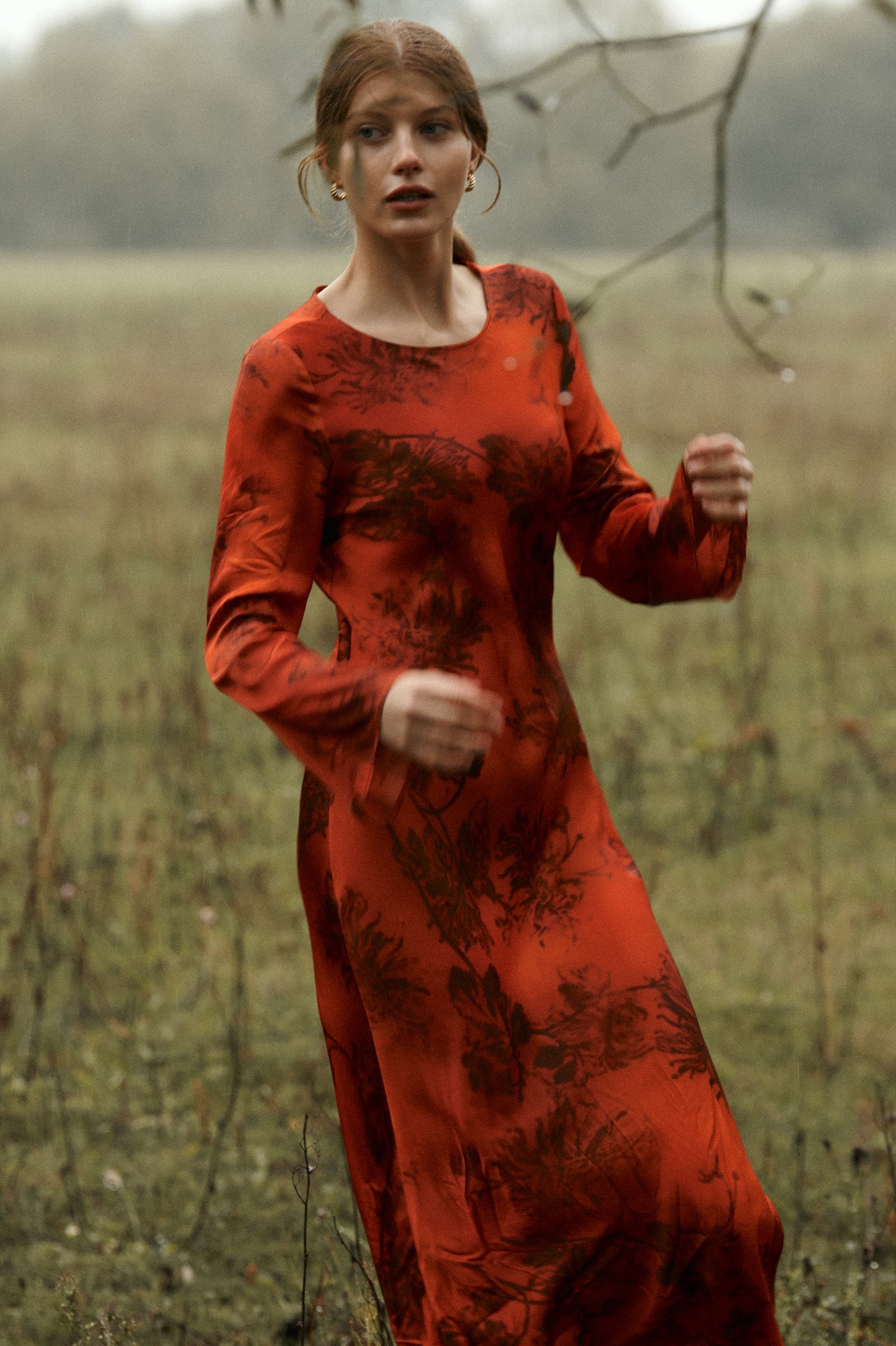 Dress in viscose / 03 / 34 / sunset kiss