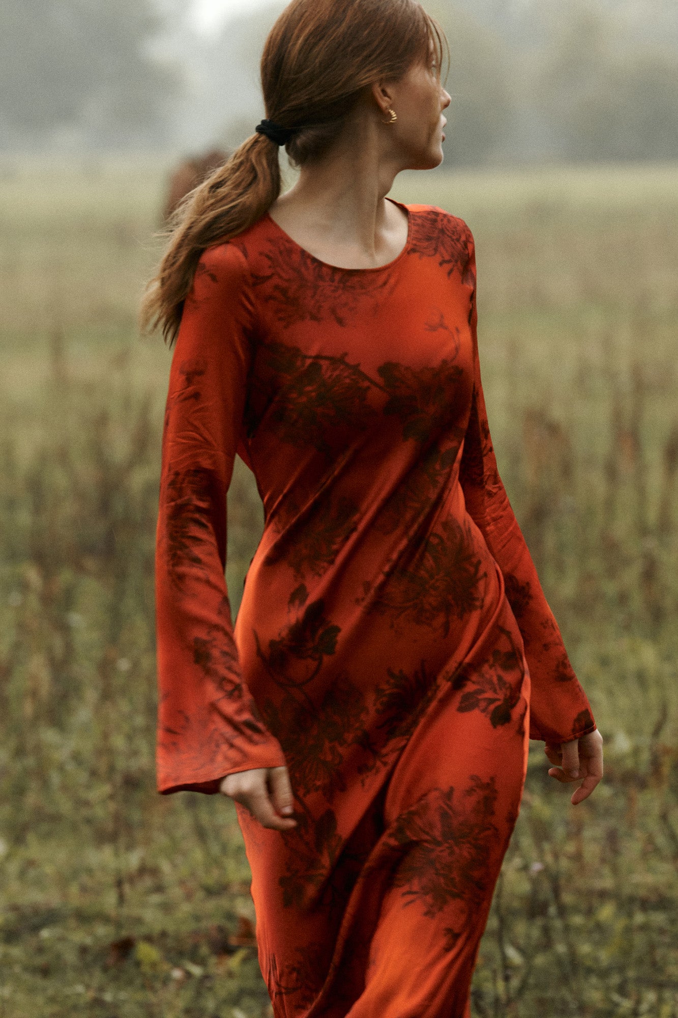Dress in viscose / 03 / 34 / sunset kiss