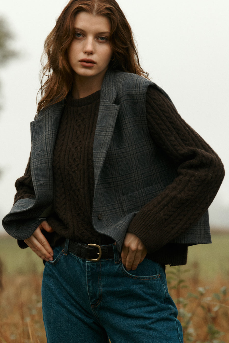 Vest in wool / 22 / 02 / silver lake