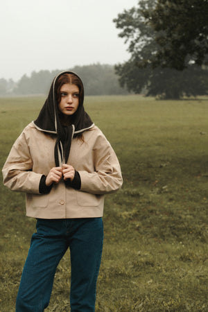 Jacket in cotton / 18 / 14 / sandstone