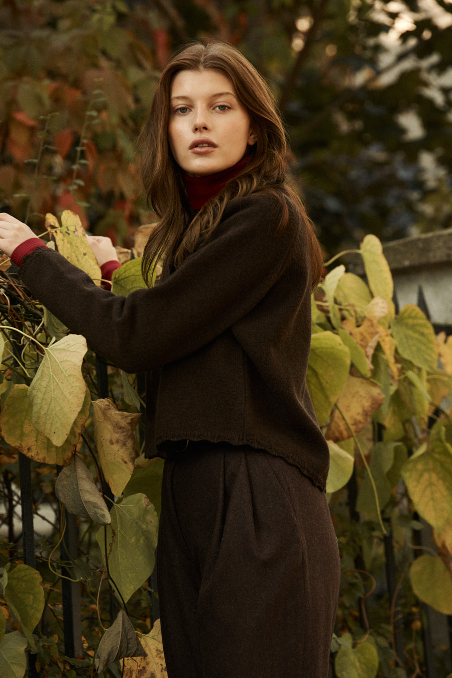 Cardigan in wool / 16 / 15 / dark brown