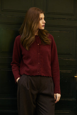 Cardigan in wool / 16 / 15 / autumn leaves
