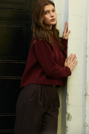 Cardigan in wool / 16 / 15 / autumn leaves