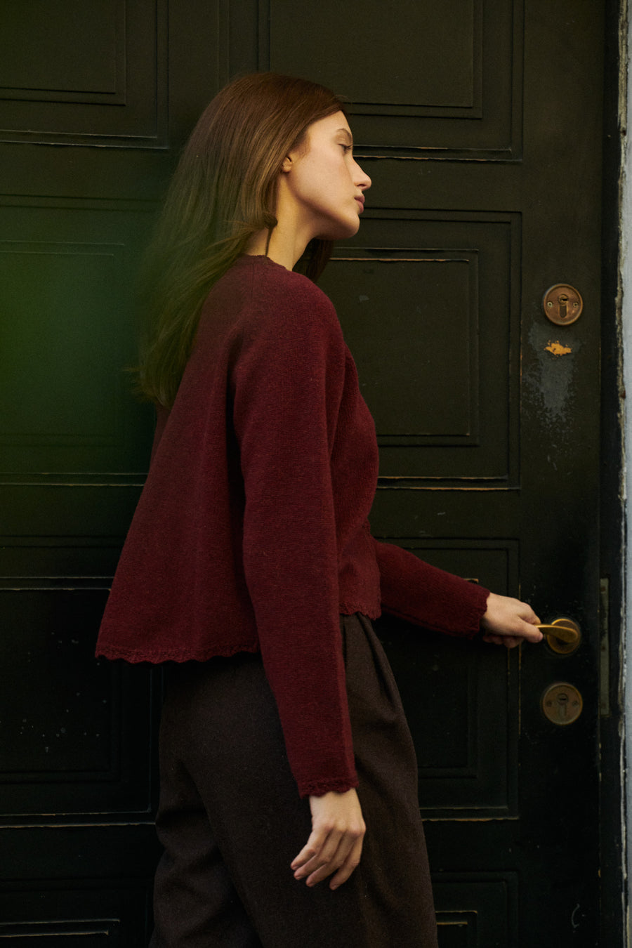 Cardigan in wool / 16 / 15 / autumn leaves