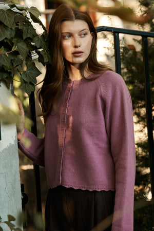 Cardigan in wool / 16 / 15 / rainy pink