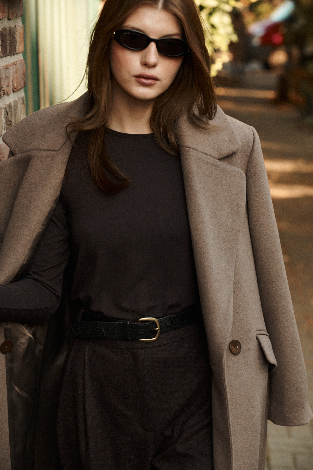Longsleeve in viscose / 14 / 08 / ebony wood