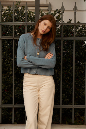Cardigan in wool / 16 / 15 / storm blue