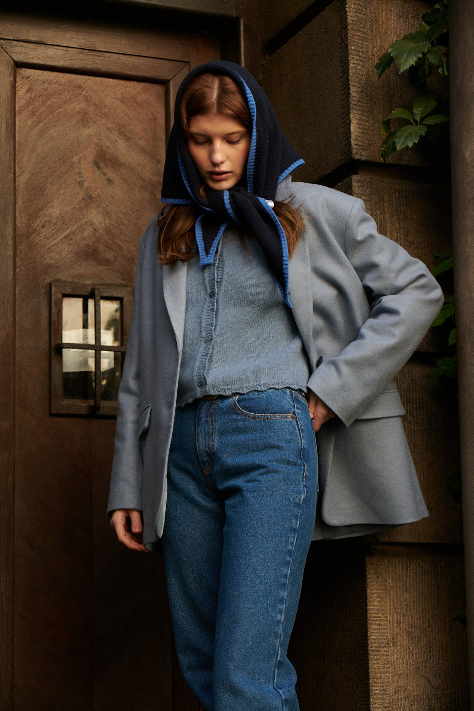 Cardigan in wool / 16 / 15 / storm blue