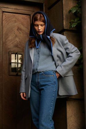 Cardigan in wool / 16 / 15 / storm blue