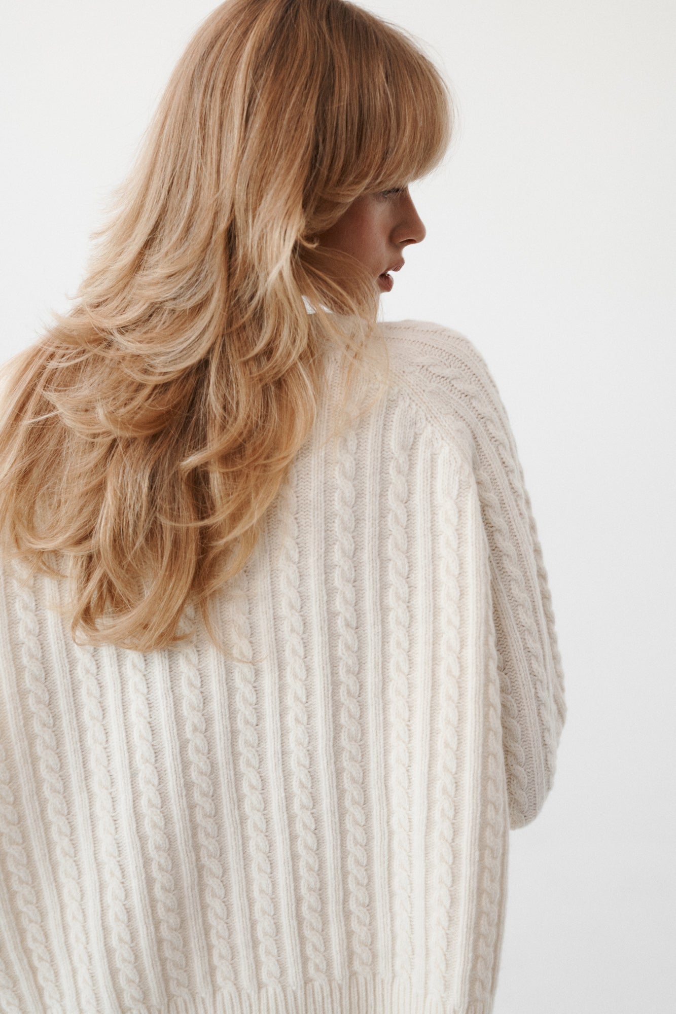 Sweater in wool / 16 / 19 / cream white