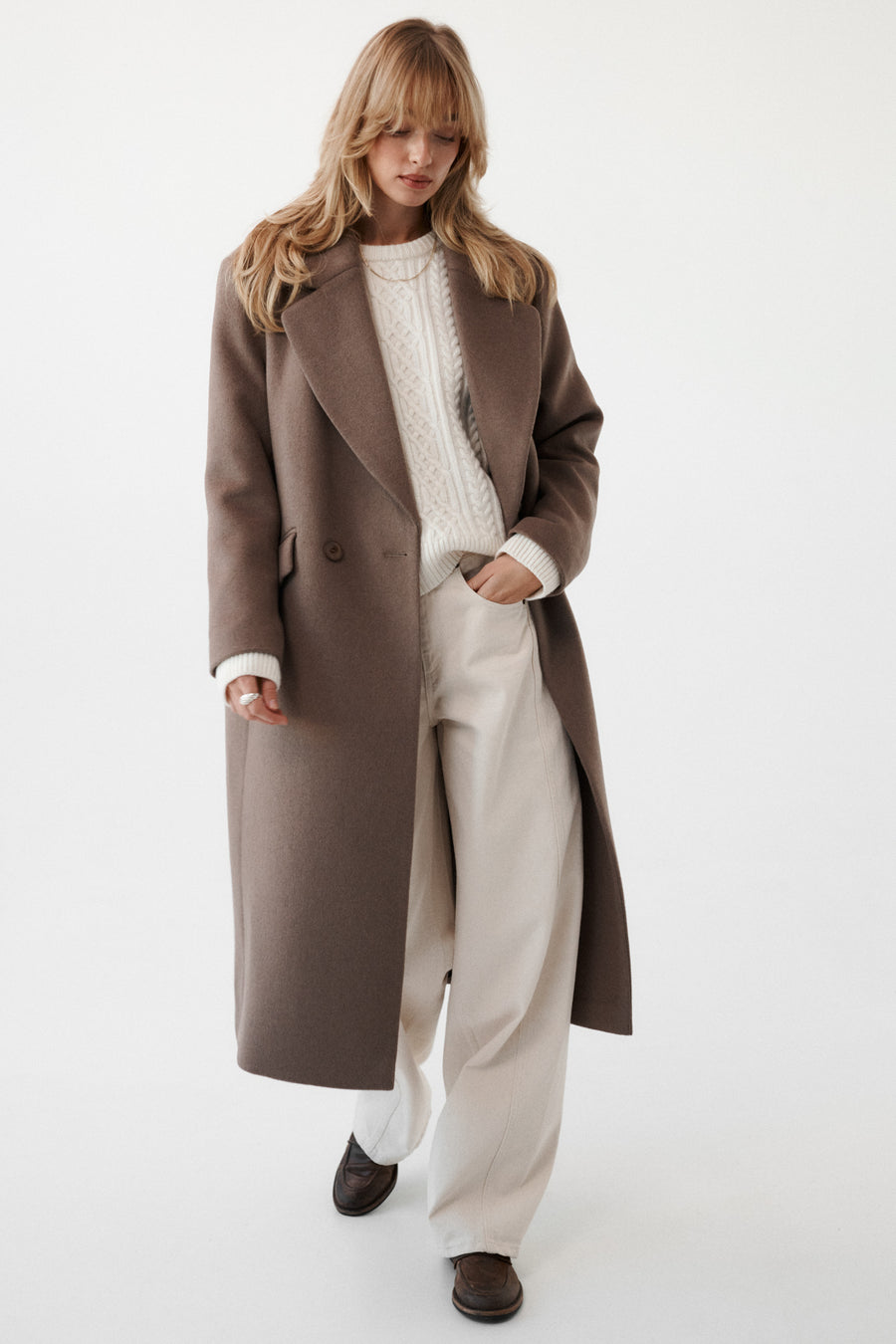 Coat in wool / 18 / 15 / mocha coffee