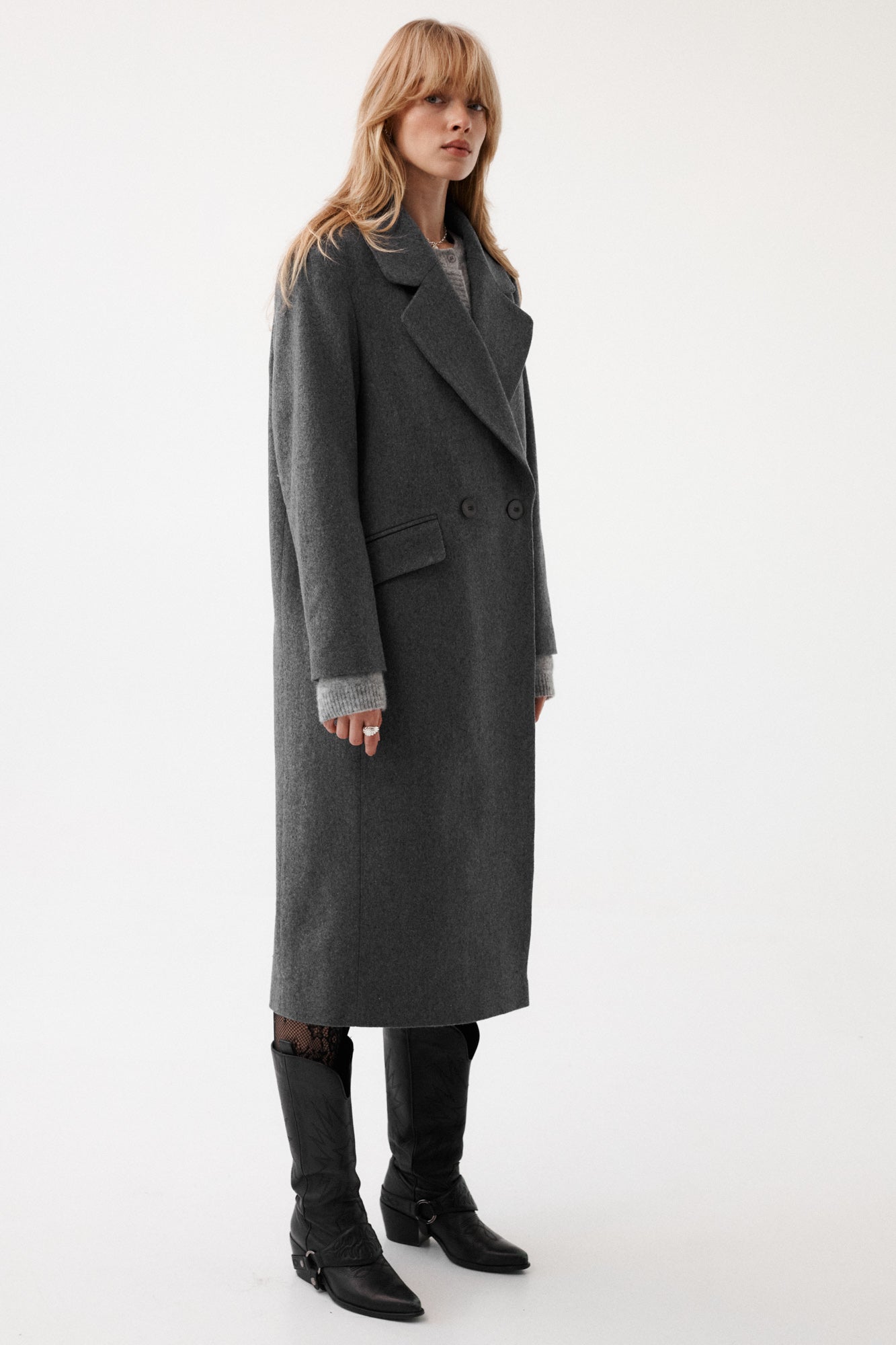 Coat in wool / 18 / 15 / stone grey