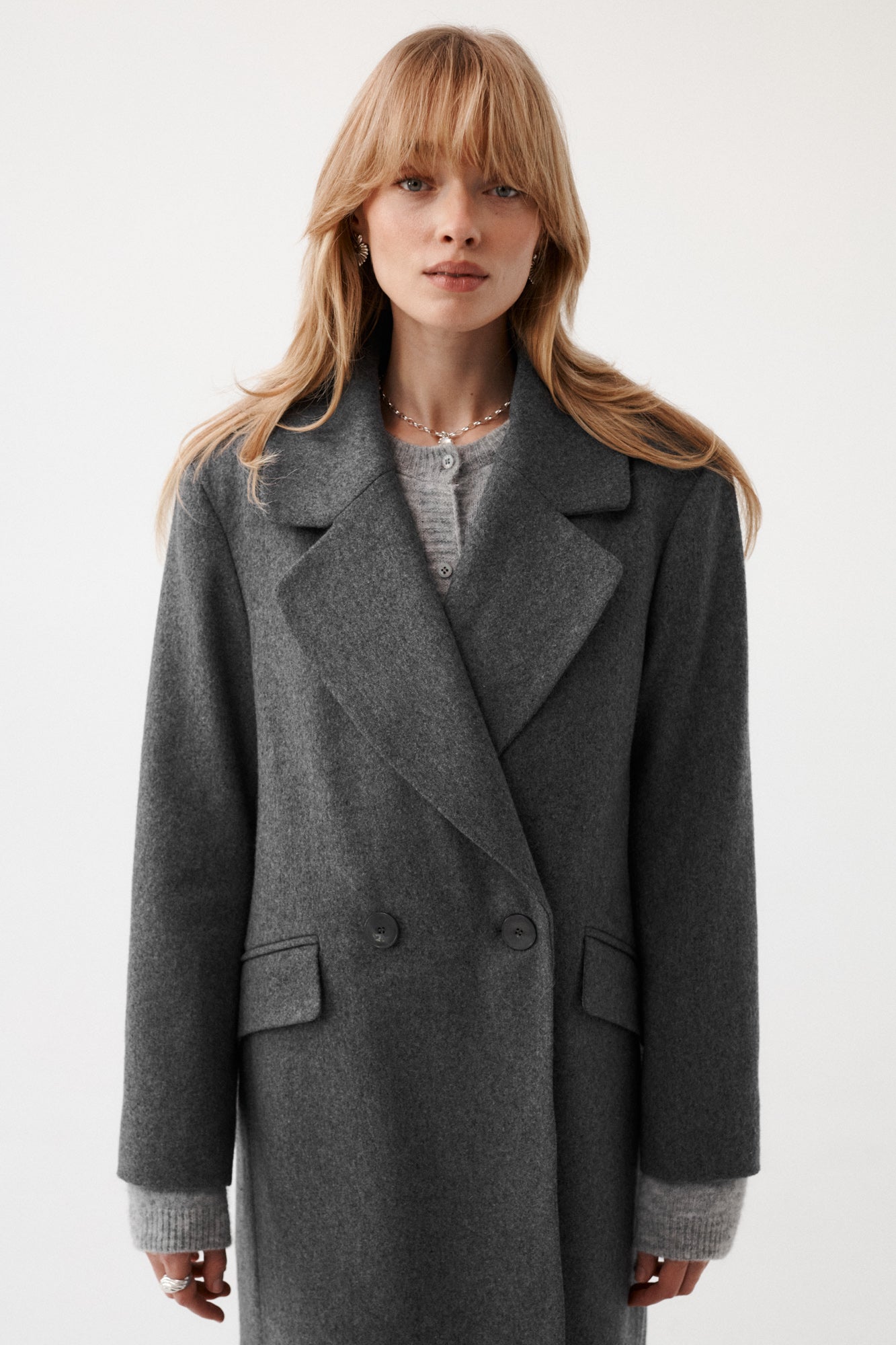 Coat in wool / 18 / 15 / stone grey