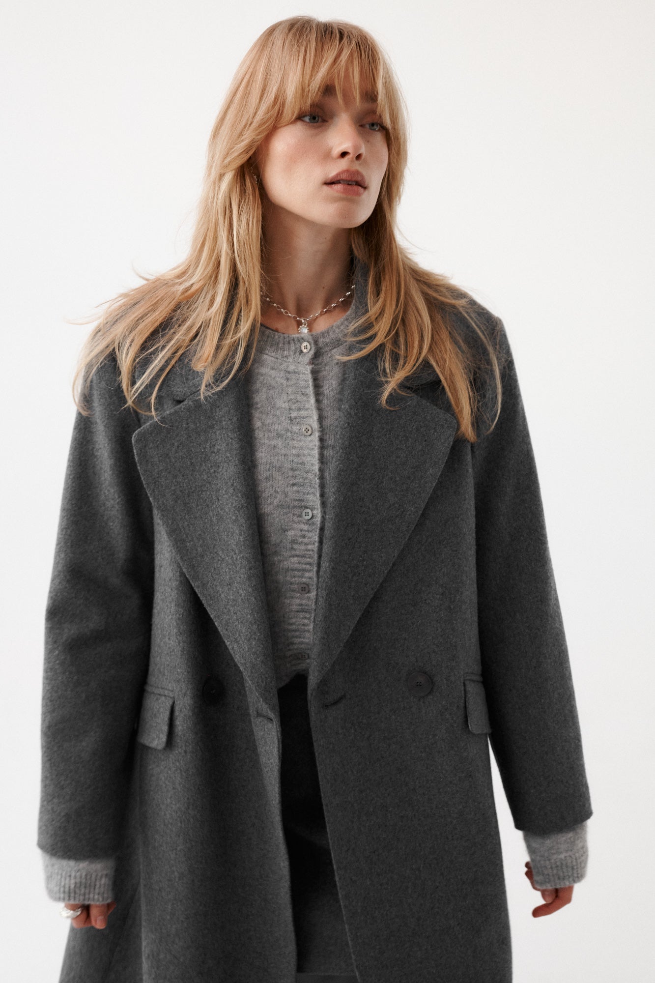Coat in wool / 18 / 15 / stone grey