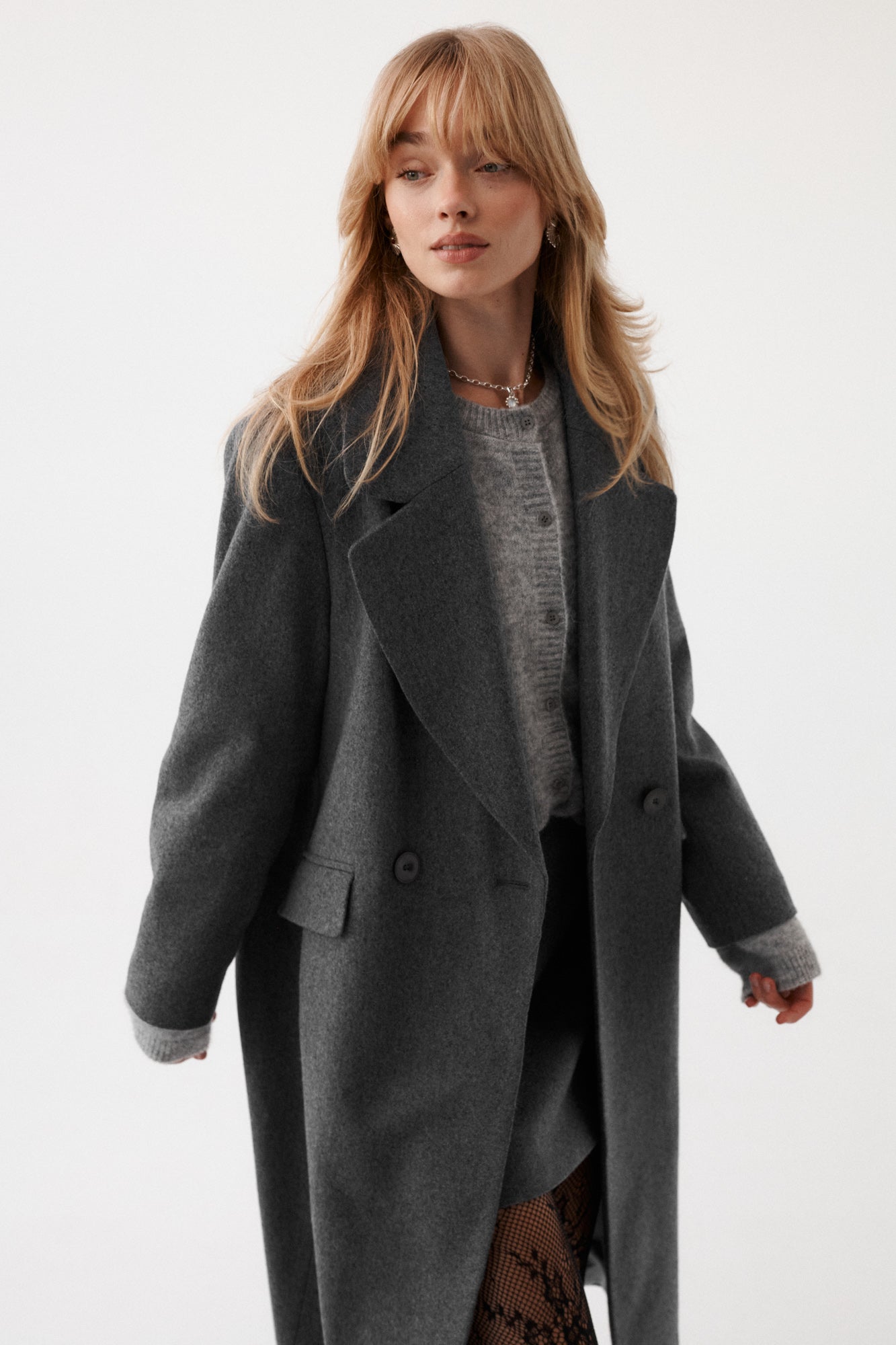 Coat in wool / 18 / 15 / stone grey