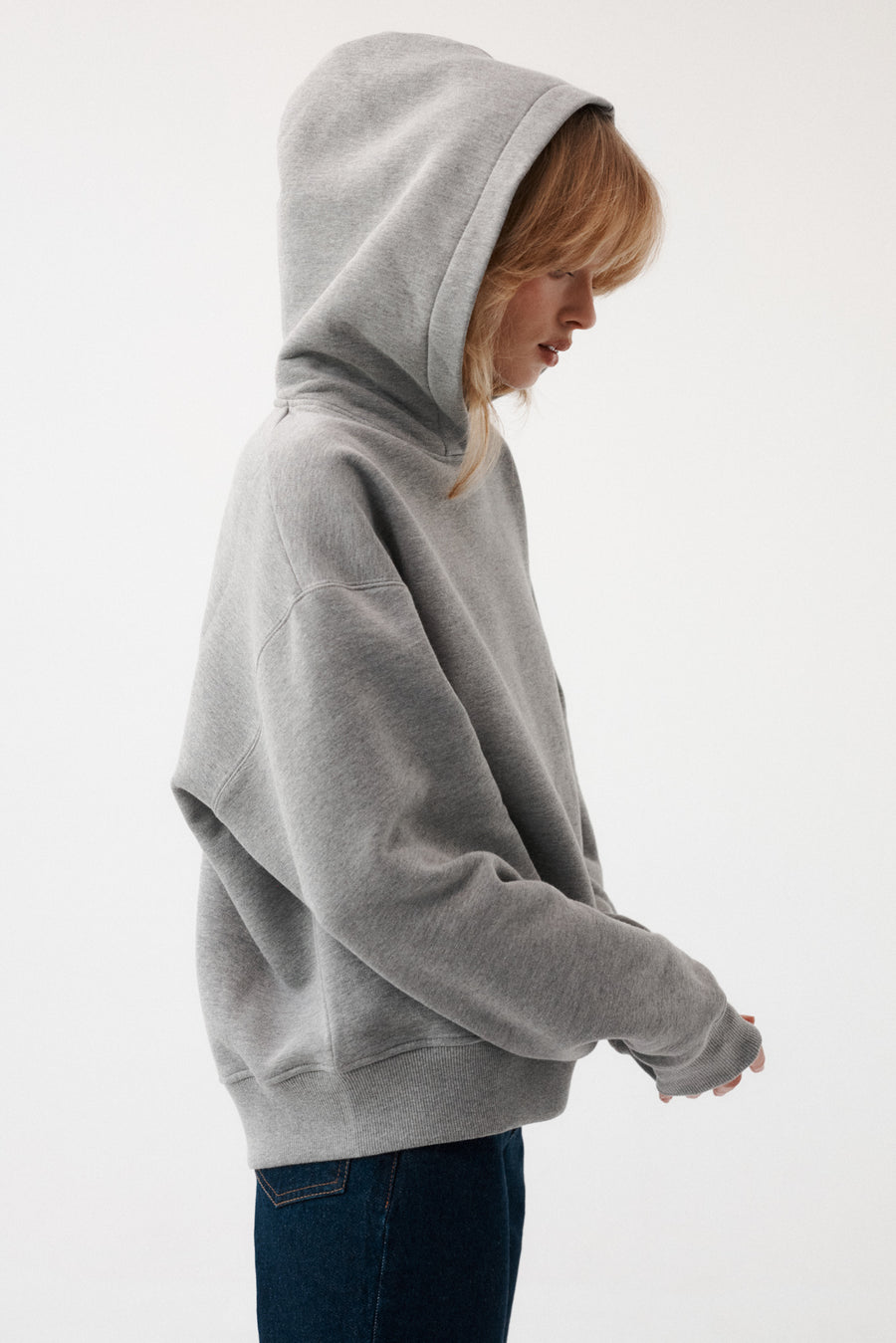 Sweatshirt in organic cotton / 17 / 15 / foggy stone