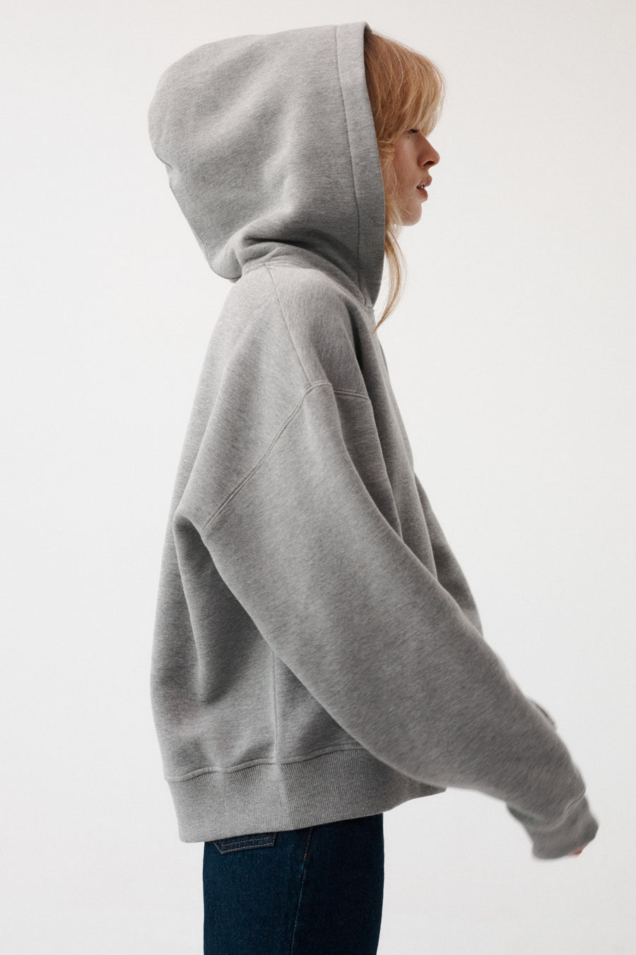 Sweatshirt in organic cotton / 17 / 15 / foggy stone