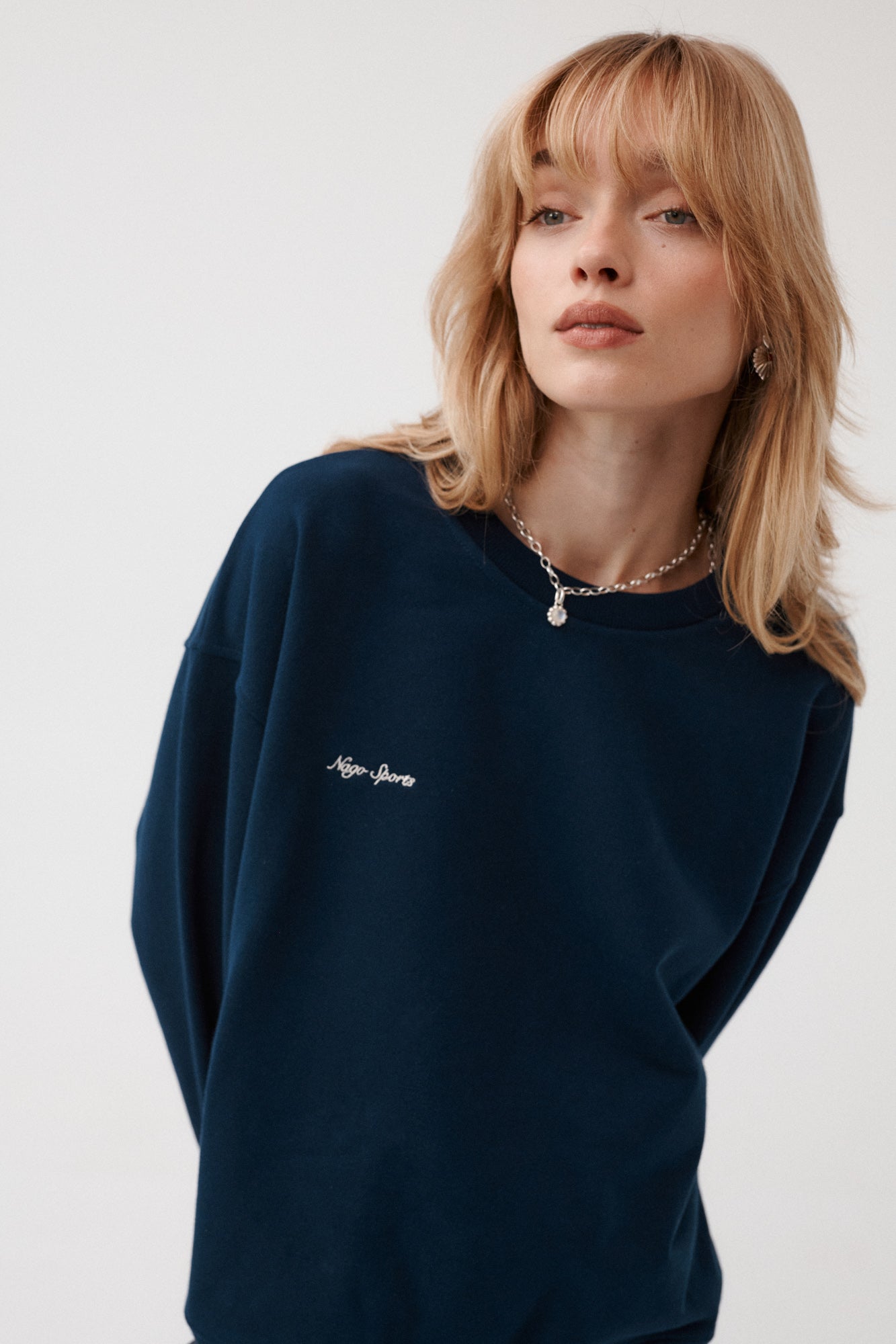 Sweatshirt in cotton / 17 / 16 / silent blue