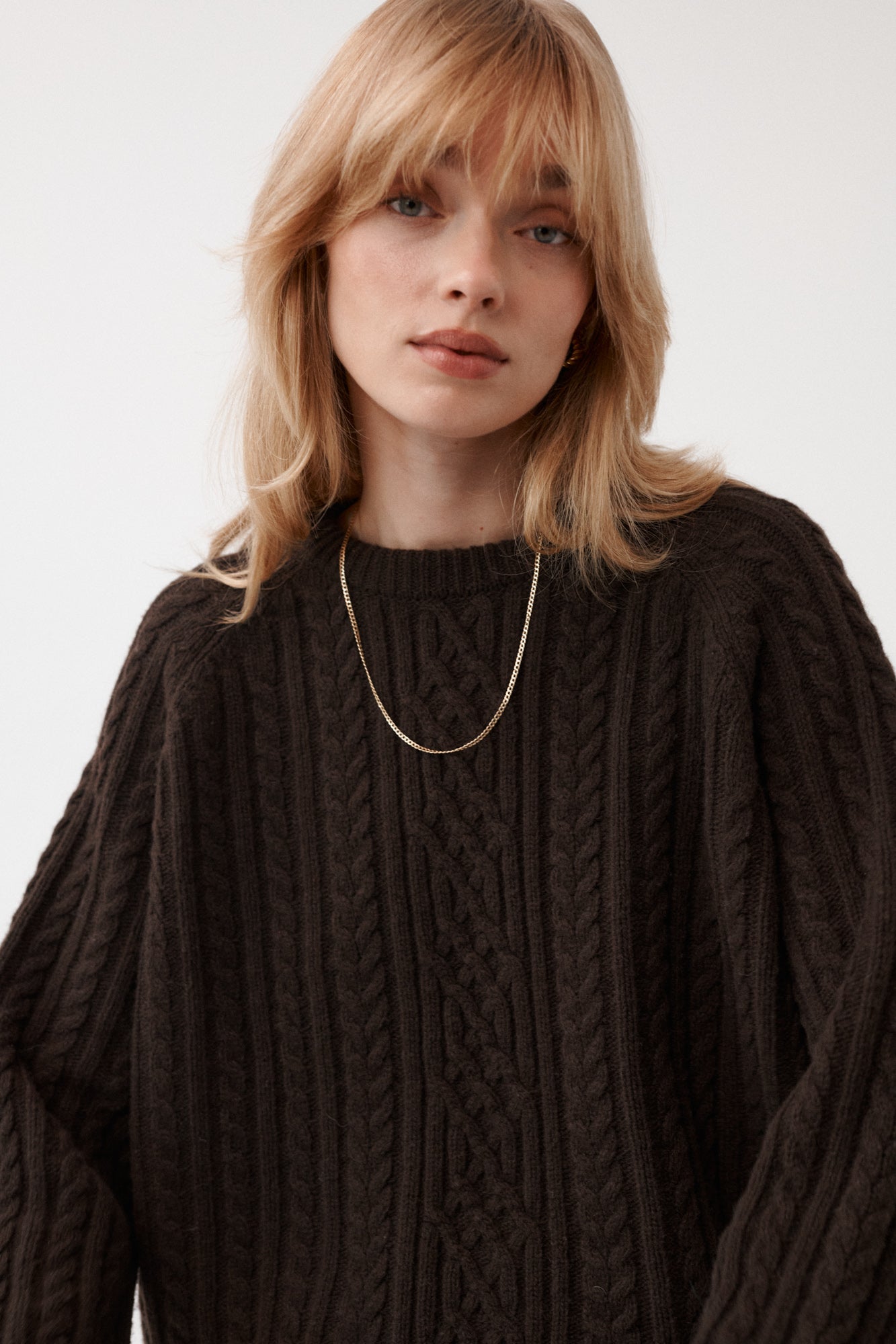 Sweater in wool / 16 / 19 / dark wood