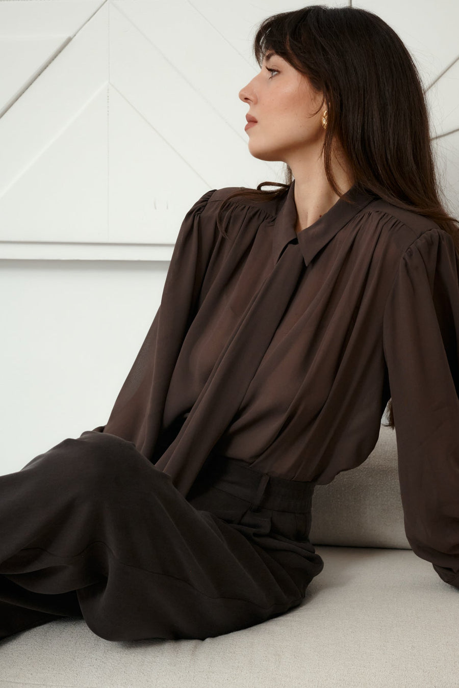 Tencel™ trousers / 05 / 02 / dark wood