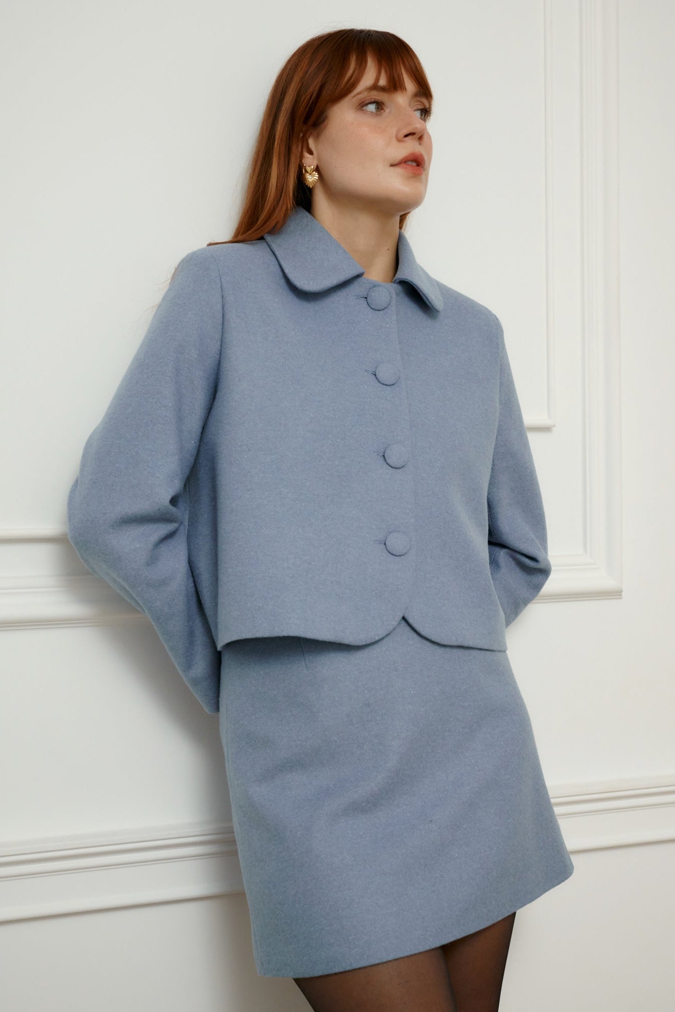 Wool jacket / 18 / 16 / baltic sea