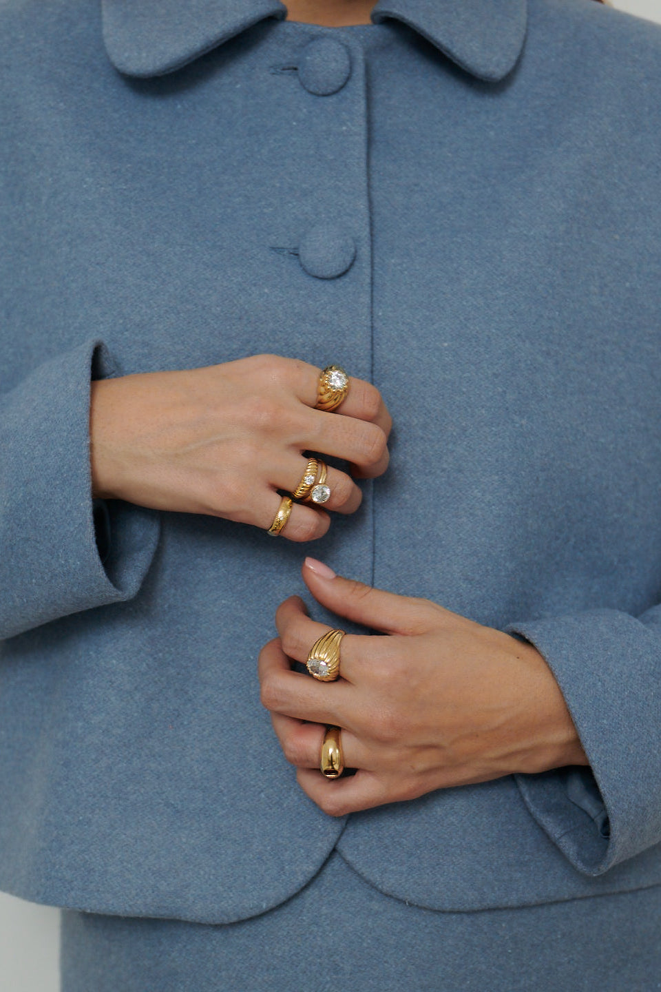 Wool jacket / 18 / 16 / baltic sea