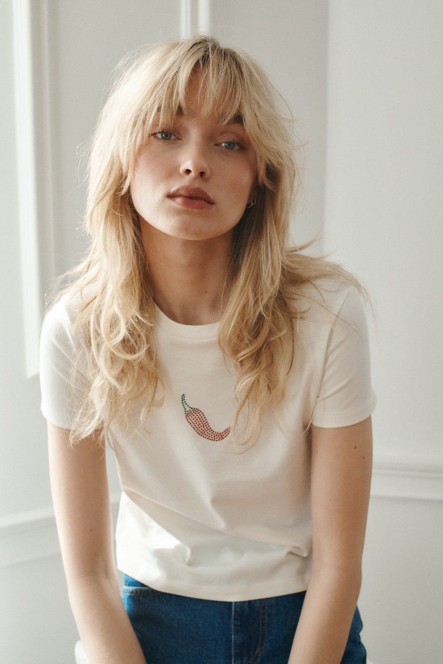 Organic cotton t-shirt / 13 / 32 / spicy white