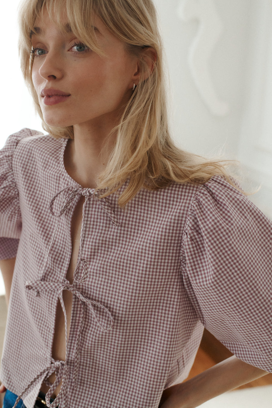 Shirt in cotton / 12 / 15 / pale rose