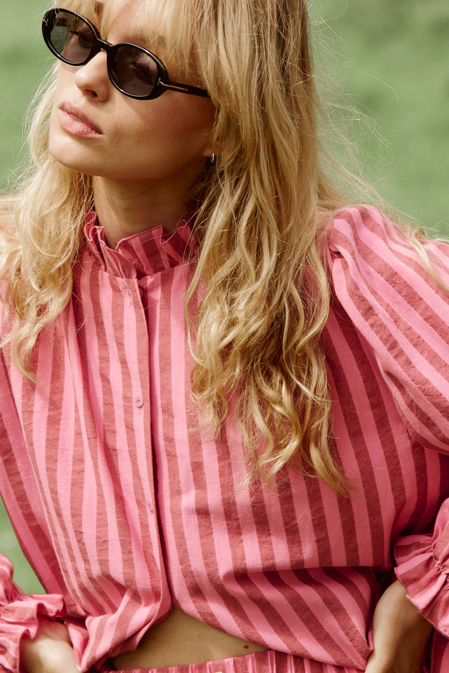 Shirt in cotton / 12 / 35 / candy stripes