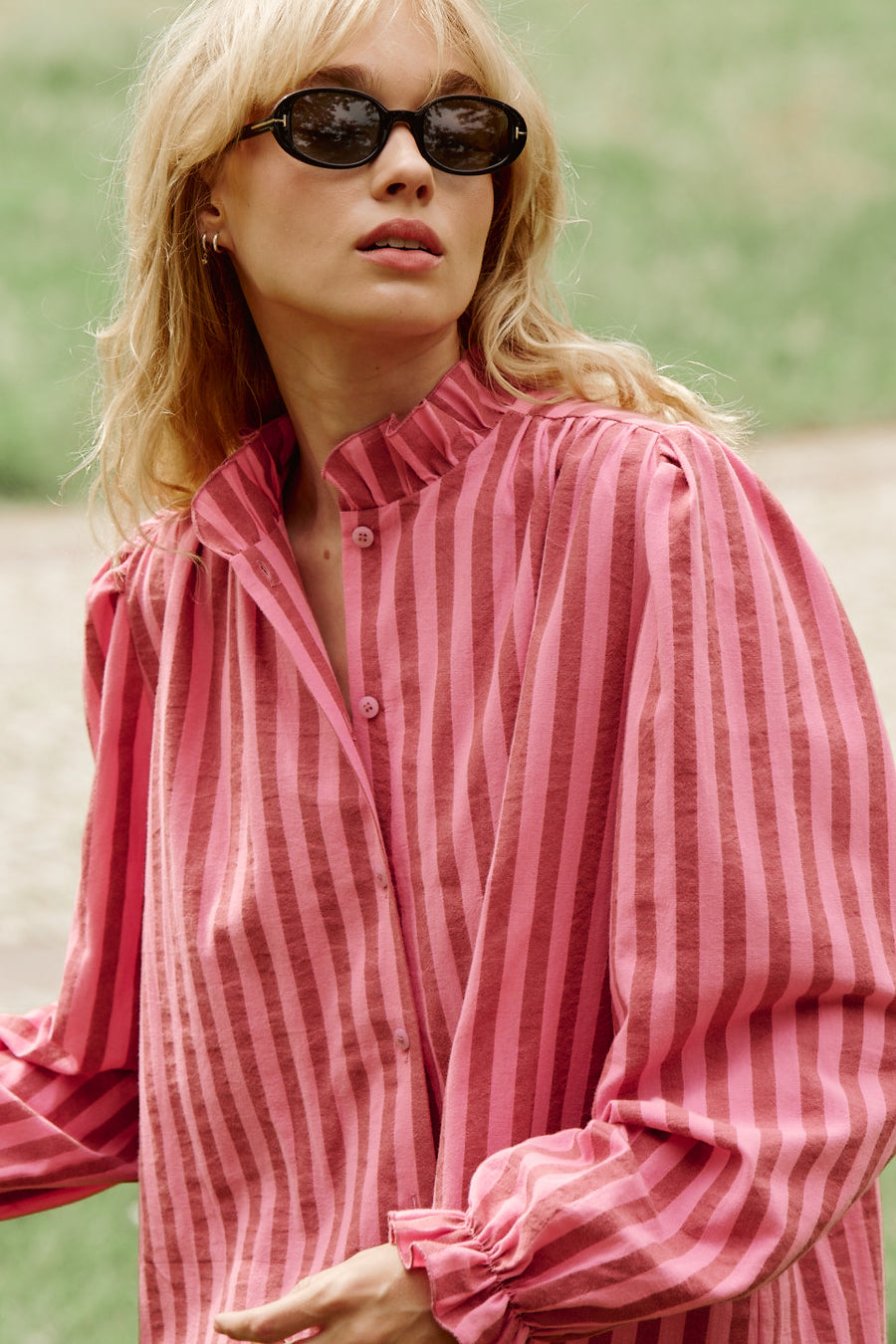 Shirt in cotton / 12 / 35 / candy stripes