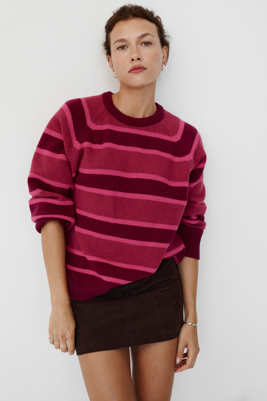 Wool sweater / 16 / 24 / candy stripes