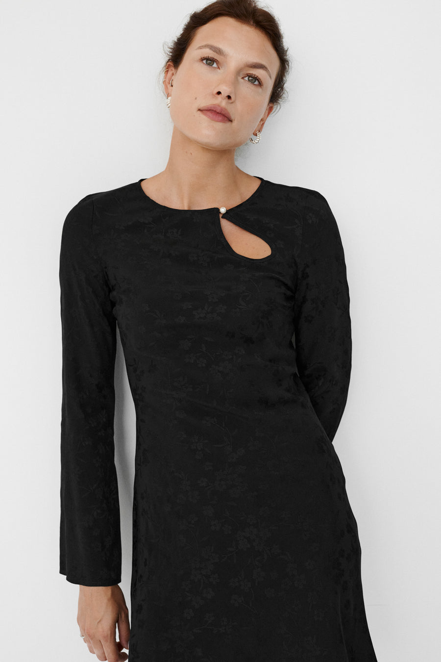 Dress in viscose / 03 / 49 / onyx black