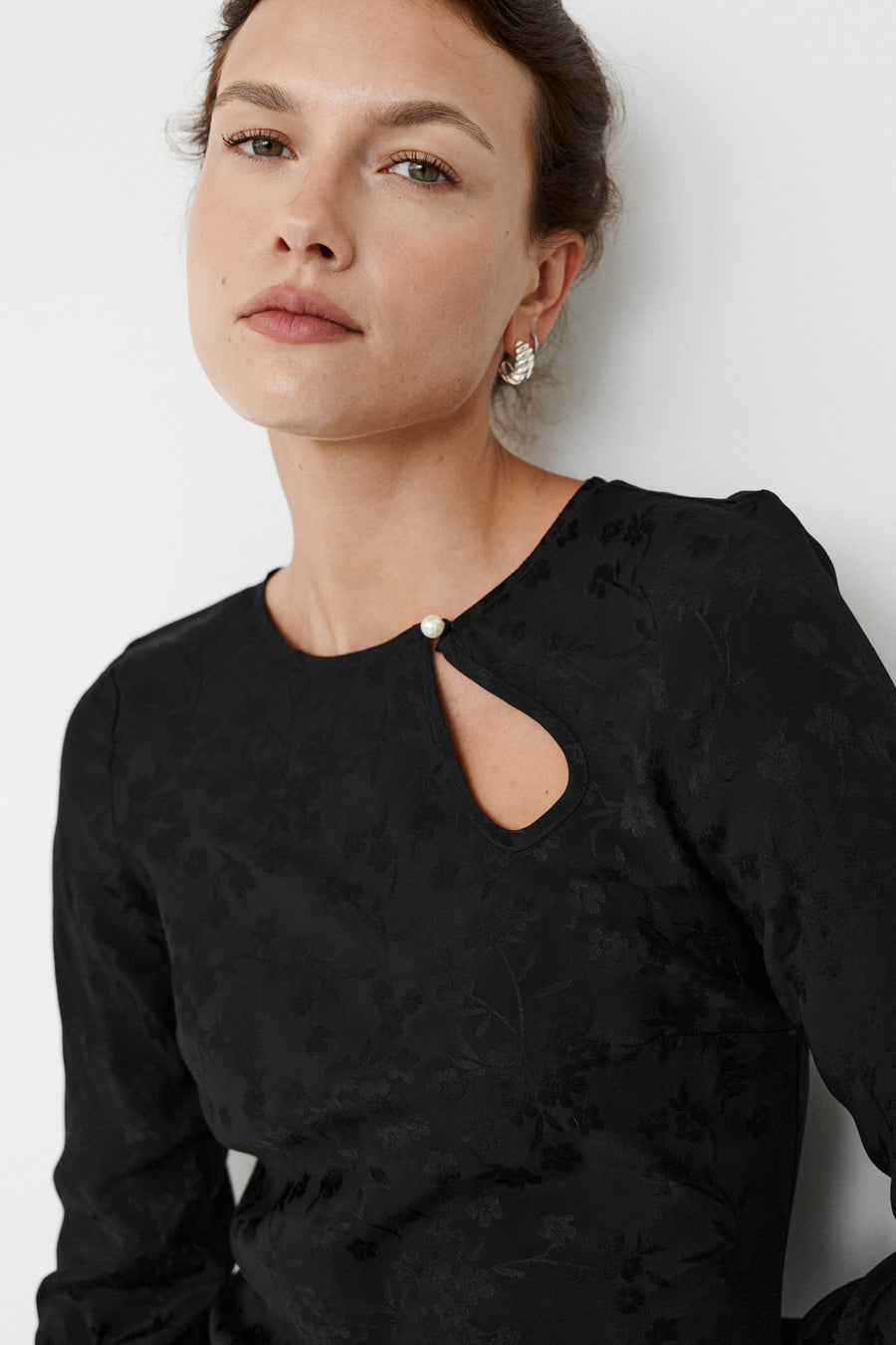 Dress in viscose / 03 / 49 / onyx black