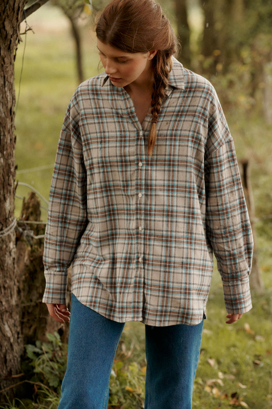 Shirt in cotton / 12 / 16 / mountain lake