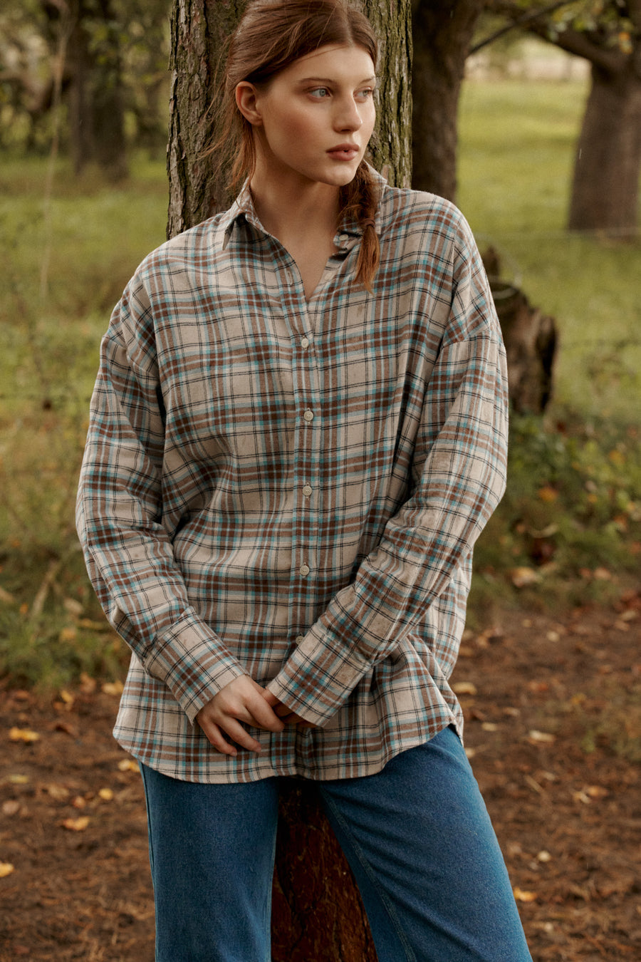 Shirt in cotton / 12 / 16 / mountain lake