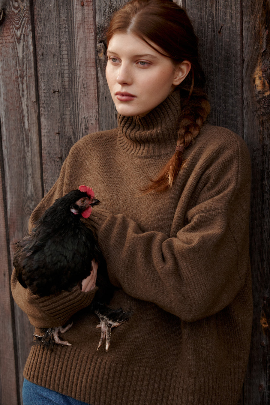 Turtleneck in wool / 16 / 16 / calm brown PRE-ORDER