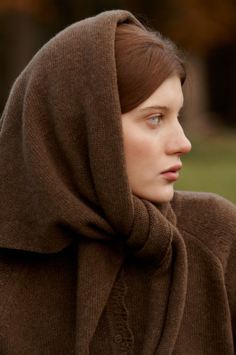 Scarf in wool / 21 / 17 / calm brown