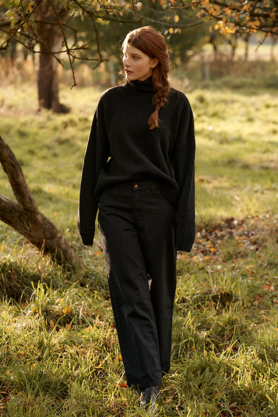 Diagonal trousers / 05 / 21 / onyx black