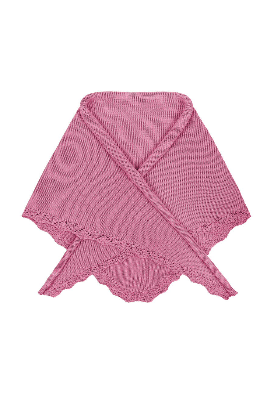 Scarf in organic cotton / 21 / 18 / mauve pink