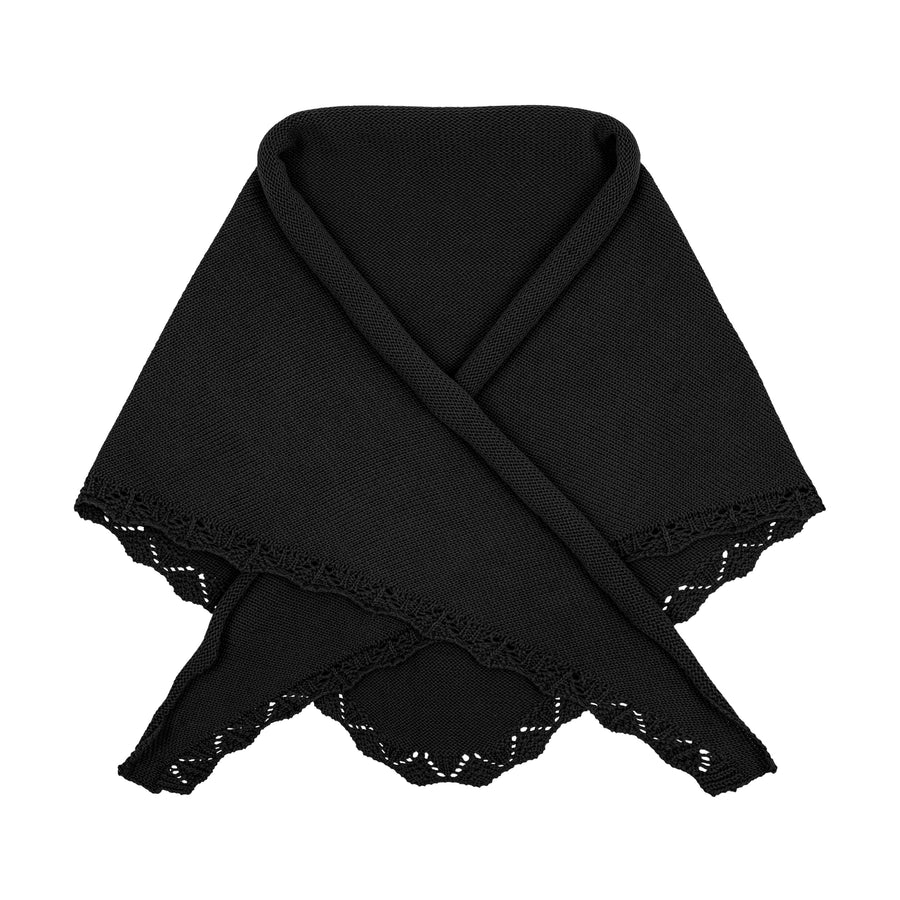 Scarf in organic cotton / 21 / 18 / onyx black