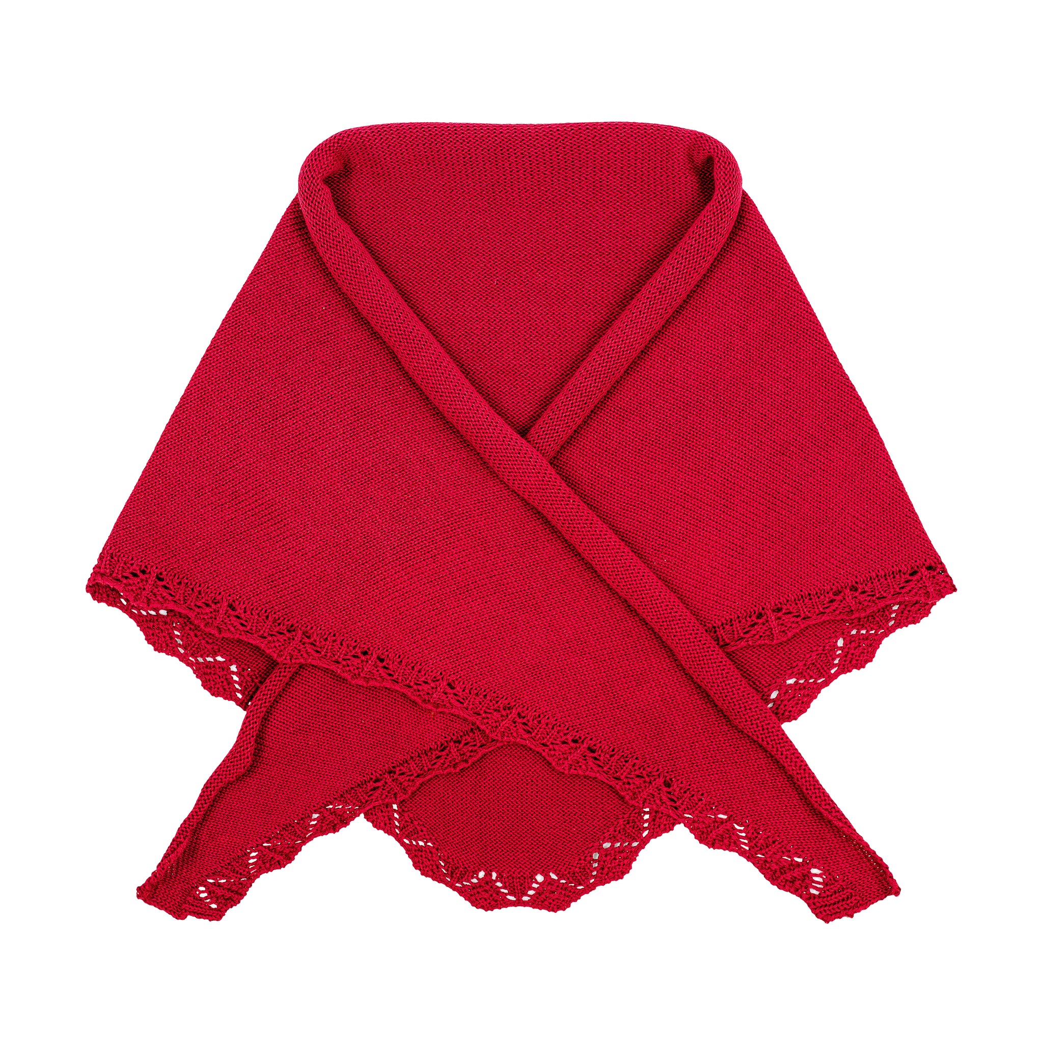 Scarf in organic cotton / 21 / 18 / strawberry glaze